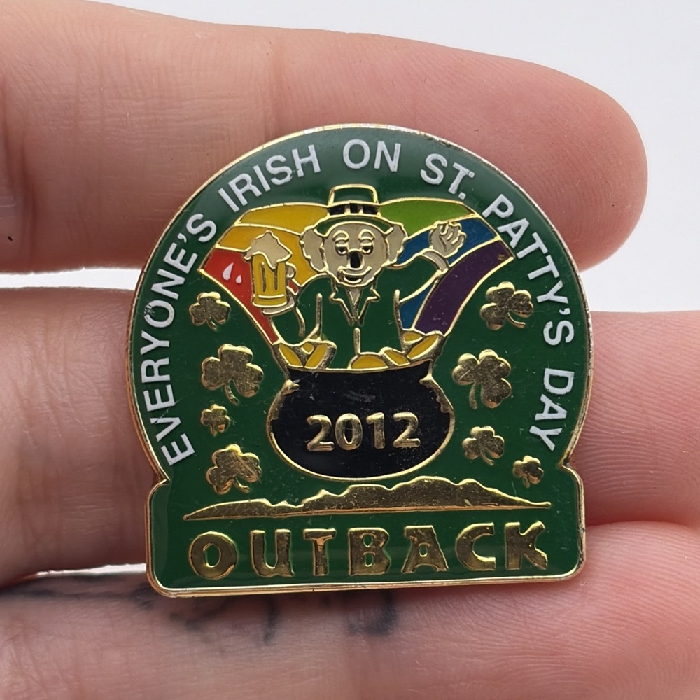Outback Steakhouse 2012 Everyone’s Irish On St. Patty’s Day Koala Lapel Hat Pin